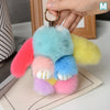 Chic 15cm Rabbit Fur Keychain for Bags & Gifts ATHLEXES