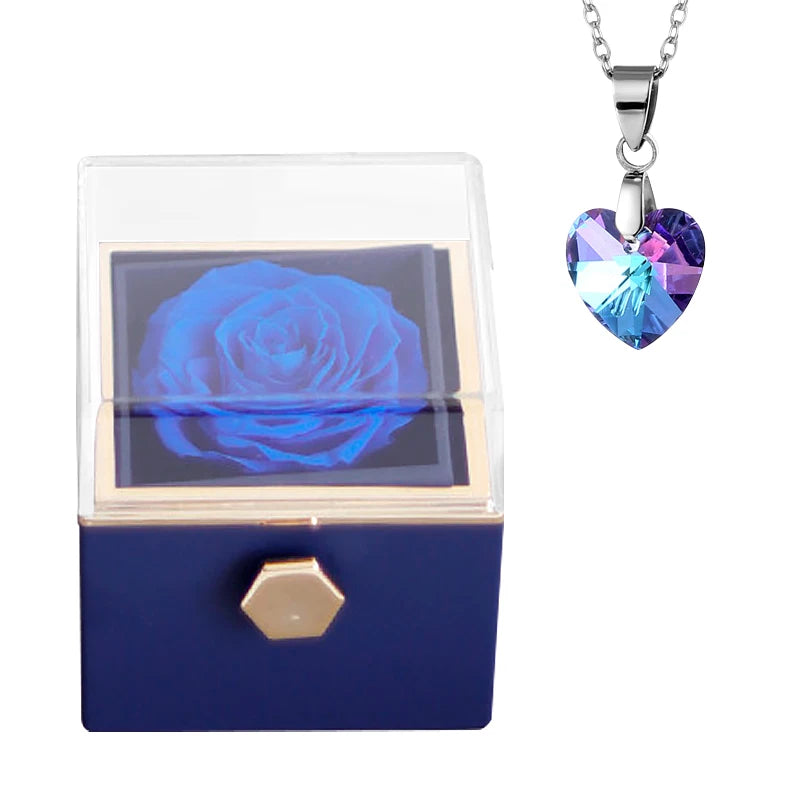 Eternal Love Rose Necklace Gift Set in Luxurious Box ATHLEXES