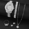 Diamond Elegance Quartz Watch Set for Women ATHLEXES