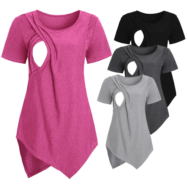 NurtureSoft Summer Nursing Blouse for Moms ATHLEXES