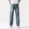 Retro Blue Wide Leg Denim Jeans for Men ATHLEXES