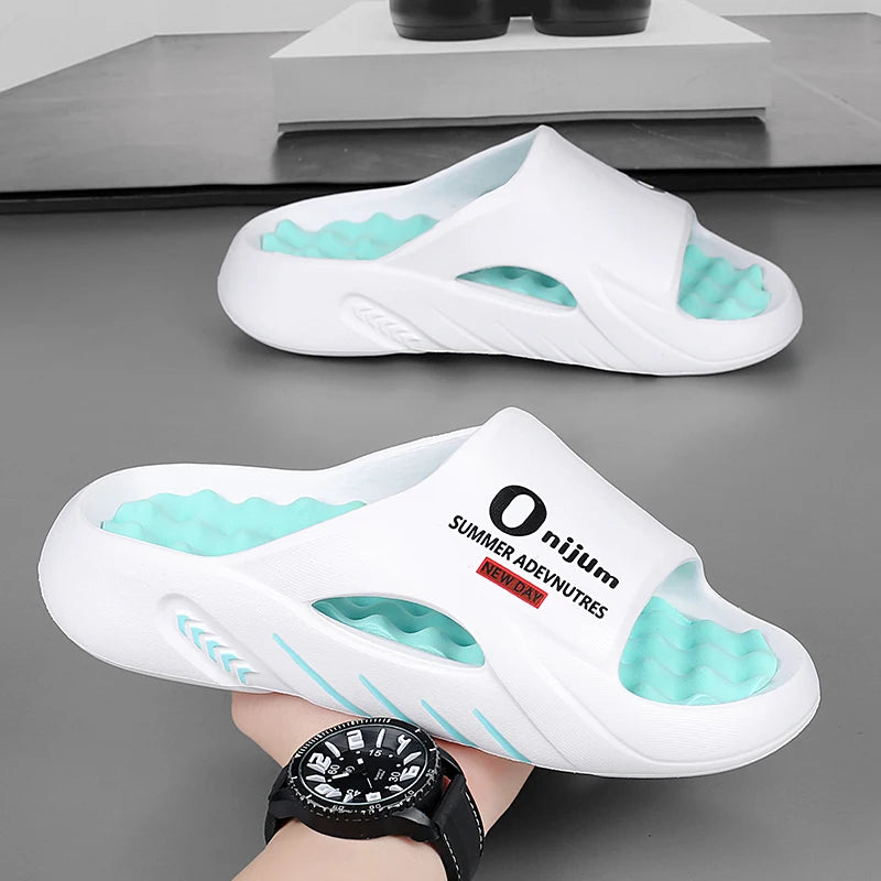 Luxury Comfort Men's Massage Slide Sandals 2024 ATHLEXES