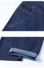 Light Blue Casual Denim Straight Fit Trousers ATHLEXES