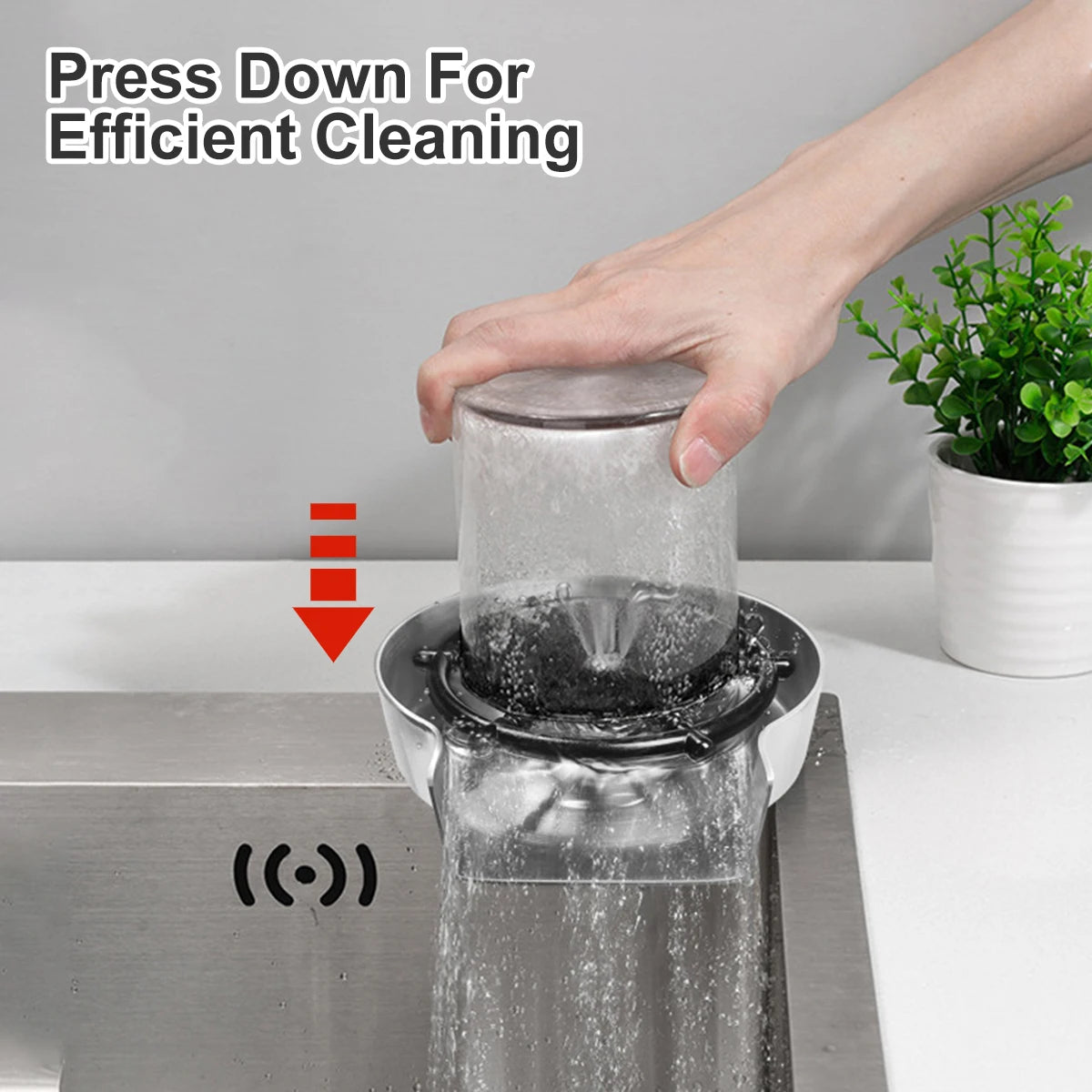 AutoClean Stainless Steel Glass Rinser ATHLEXES