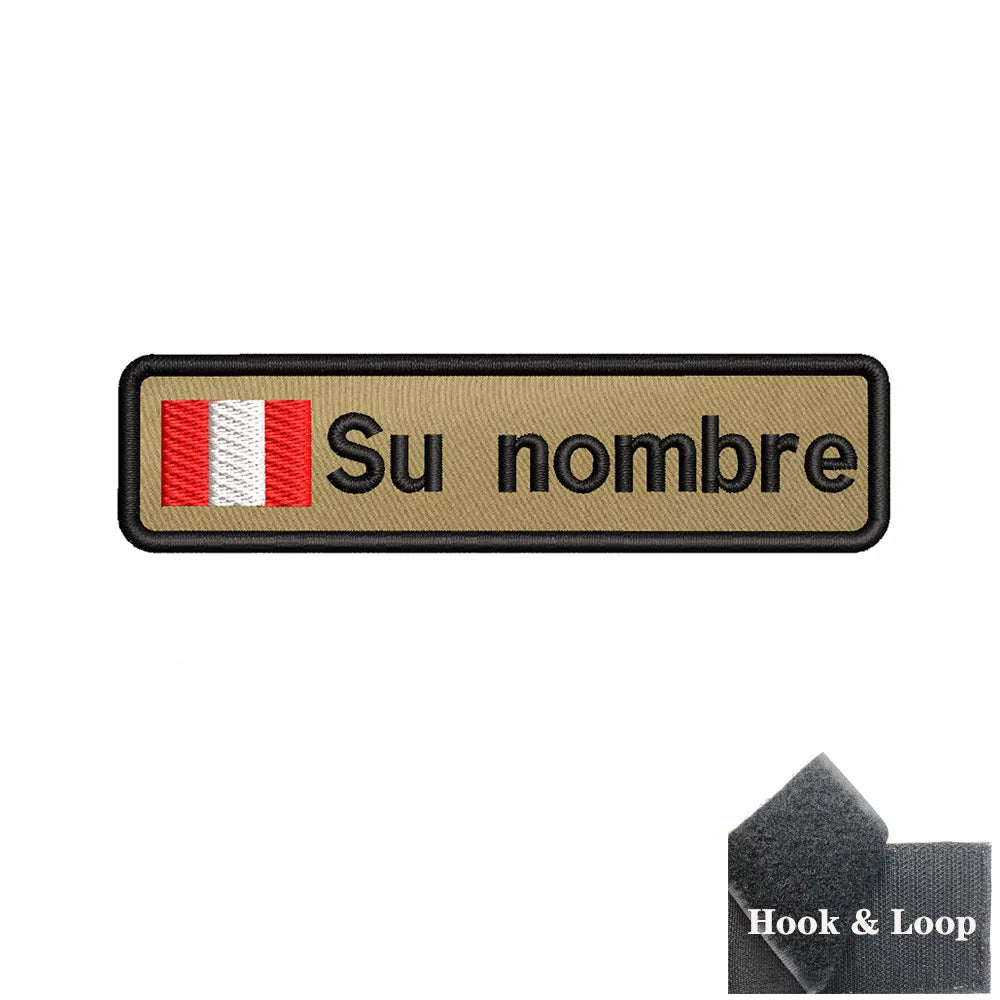 Custom 10cm Flag Patch Badge - Iron On or Hook Loop ATHLEXES