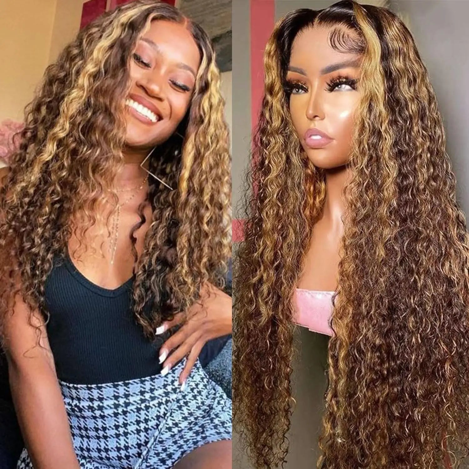 LuxeWave 5x5 Lace Front Wig in Honey Blonde ATHLEXES
