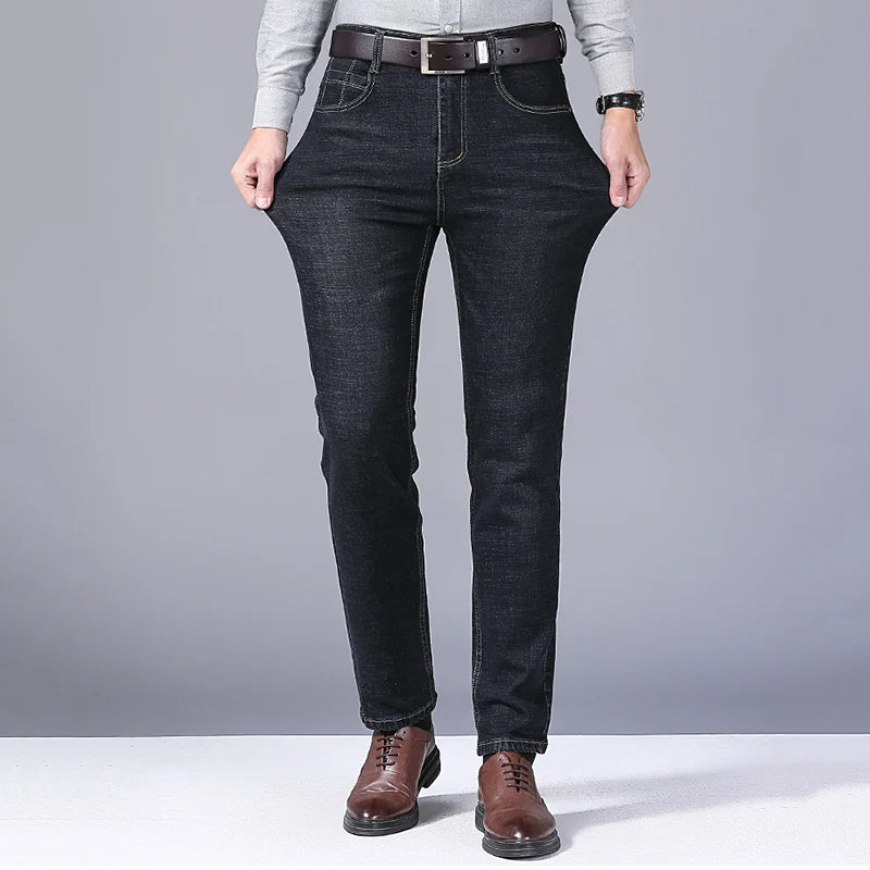 2024 Elite Stretch Loose Fit Denim Trousers for Men ATHLEXES