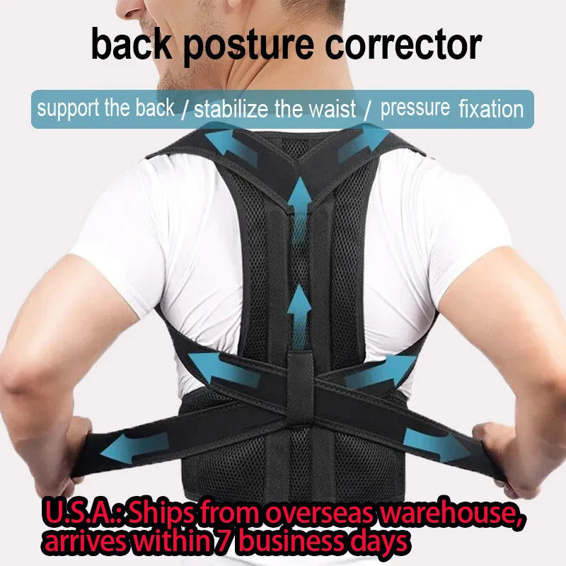 PosturePro Adjustable Back Support Brace ATHLEXES