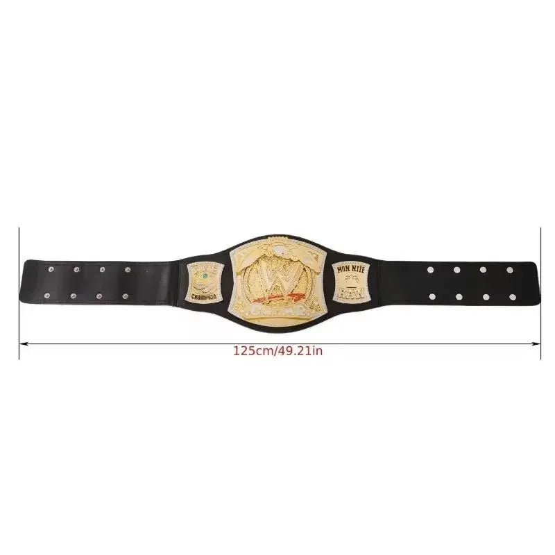 Gold Wrestling Champion Belt Cosplay Accessories Waist Belt Gladiators Title Waistband Mascaras Halloween Party Custom Decor ATHLEXES