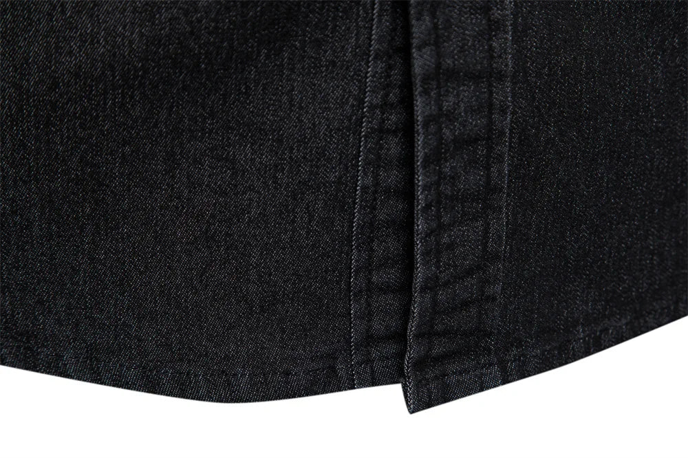 AIOPESON Men's Casual Cotton Denim Shirt ATHLEXES