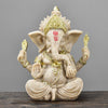 Divine Ganesha Golden Sandstone Figurine ATHLEXES