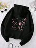 Rose Butterfly Graphic Hooded Sweatshirt ATHLEXES