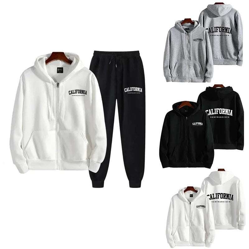 2024 Menâ??s Fashion Tracksuit: Zip Up Hoodies & Sports Pants ATHLEXES