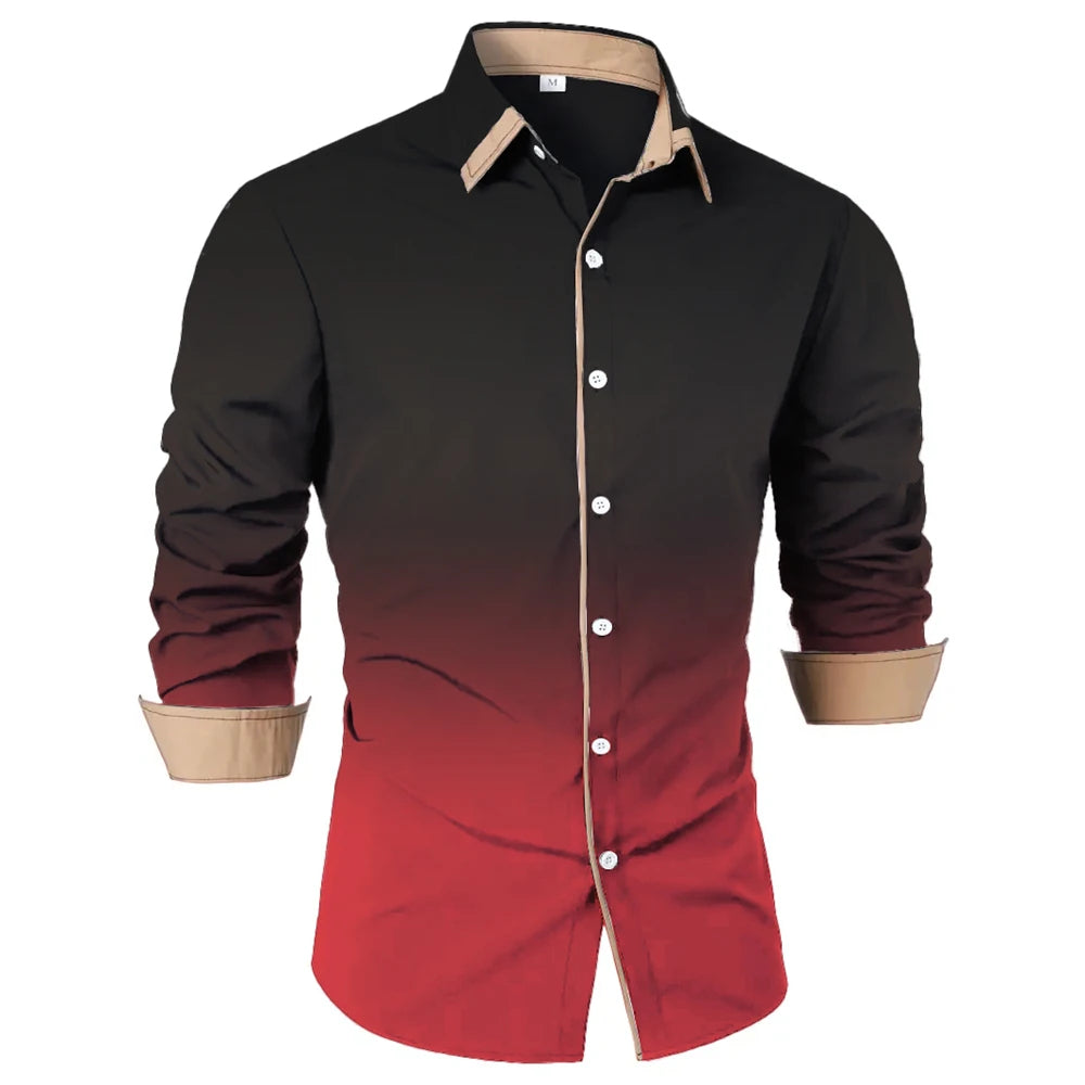 Gradient Comfort Casual Shirt for Men ATHLEXES