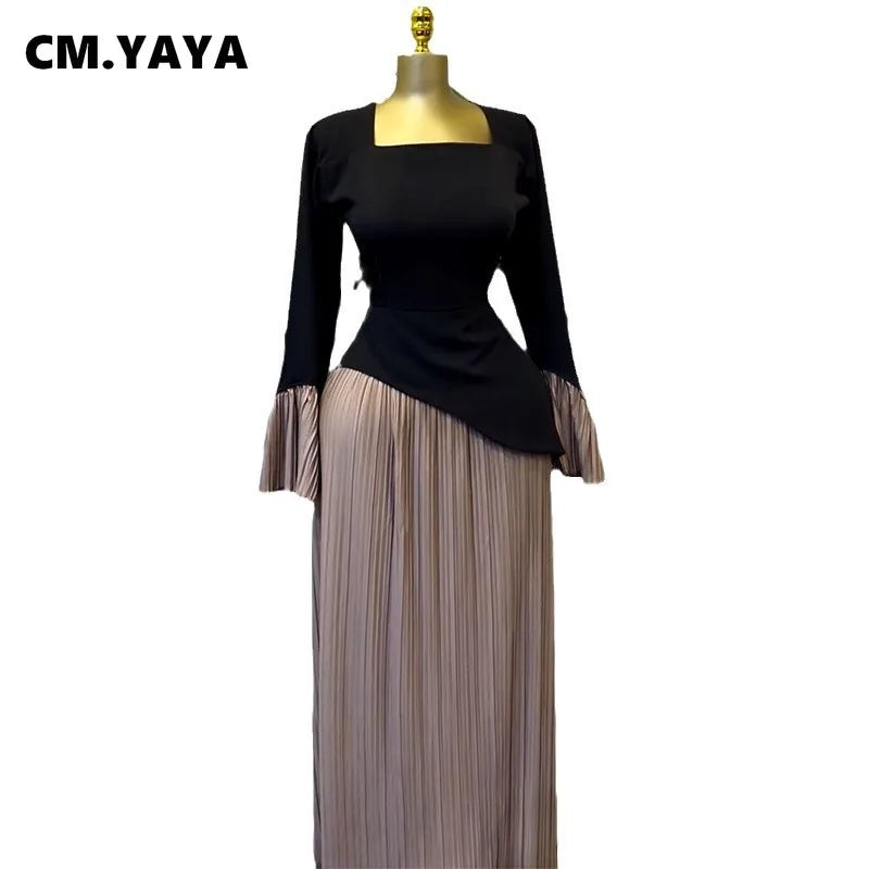 Chic Elegance Flare Maxi Dress for Women ATHLEXES