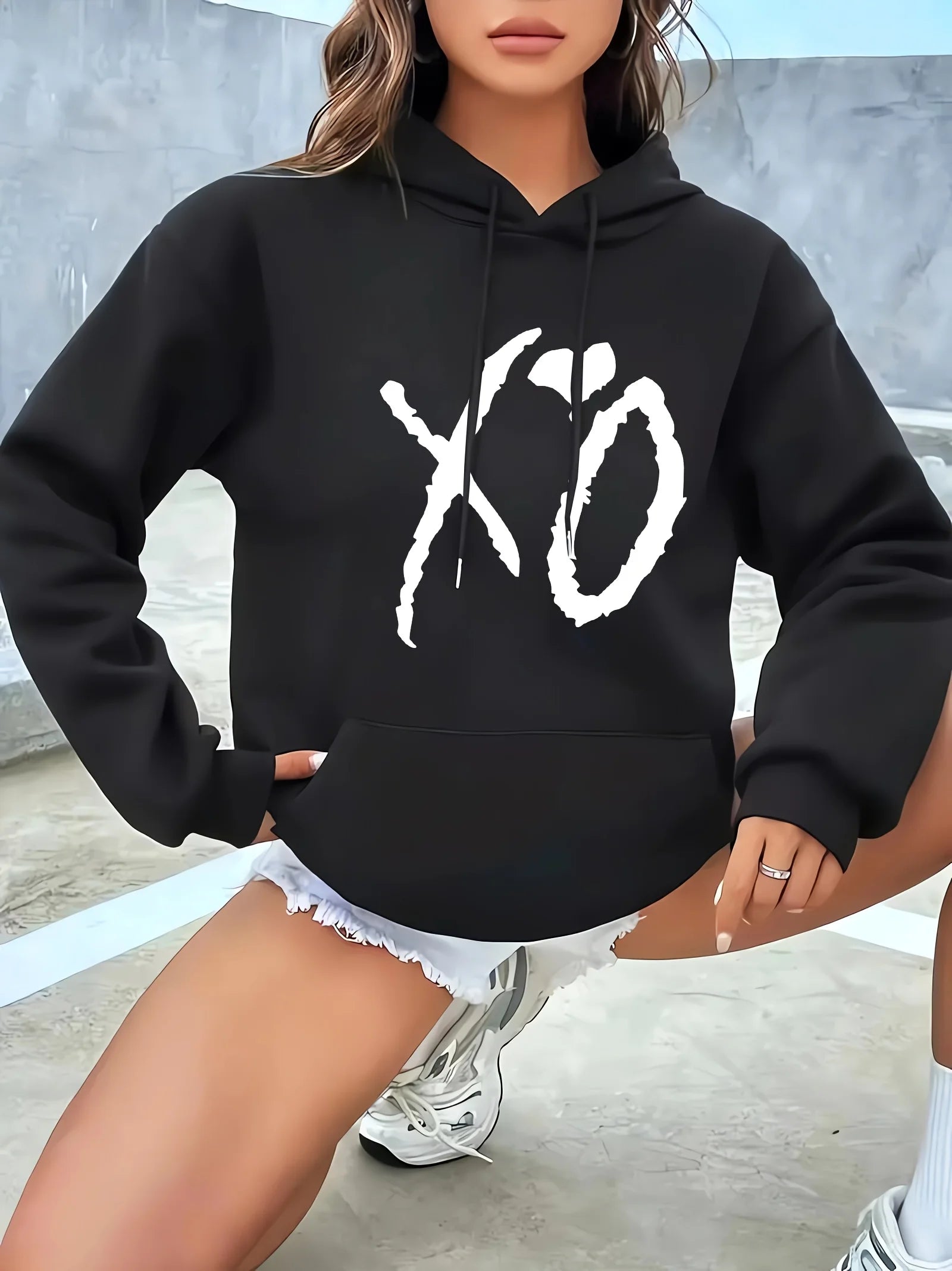 HeartPrint Casual Womenâ??s Hoodie ATHLEXES