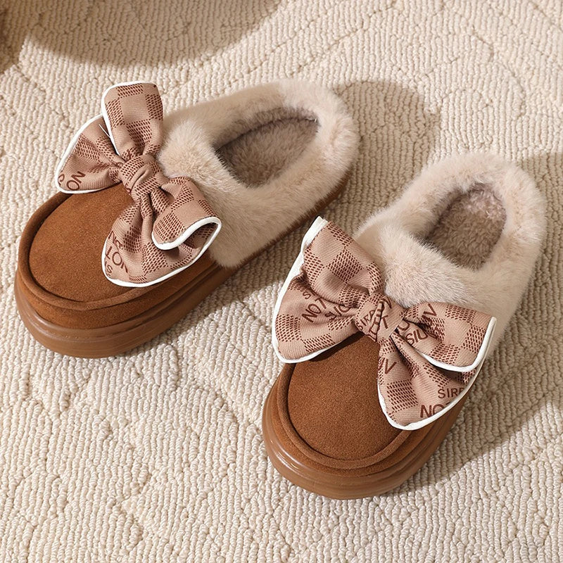 CozyBows Plush Cotton Slippers for Women ATHLEXES
