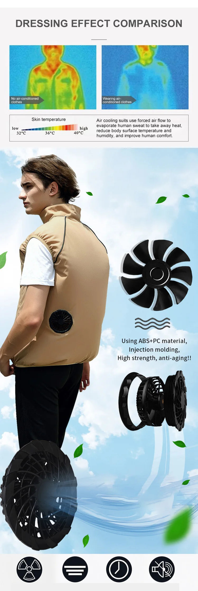 CoolBreeze Summer Cooling Vest for Men ATHLEXES