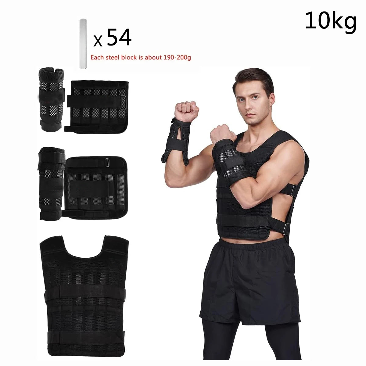 Ultimate Fit Adjustable Weight Vest and Weights ATHLEXES