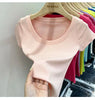 Cotton U-Neck Slimming Summer Tee for Women ATHLEXES
