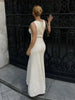 Elegant Knit Ribbed Maxi Dress with Pockets ATHLEXES
