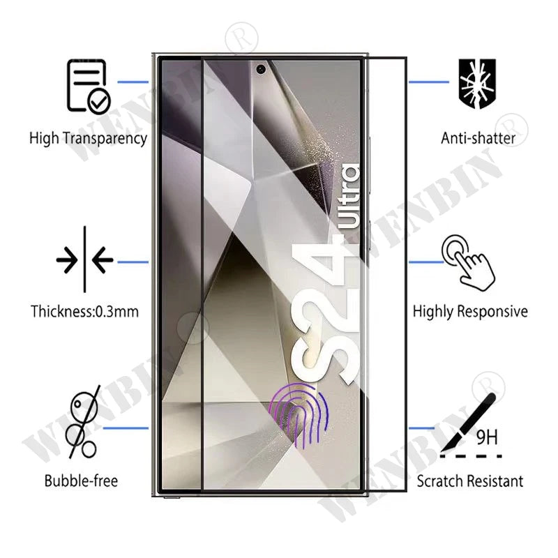 Premium Shield 3 Pcs Samsung Tempered Glass Protector ATHLEXES