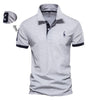 AIOPESON Men's Cotton Slim Fit Polo Shirts Summer Style ATHLEXES