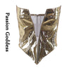Goddess Glam Metallic Corset Top ATHLEXES