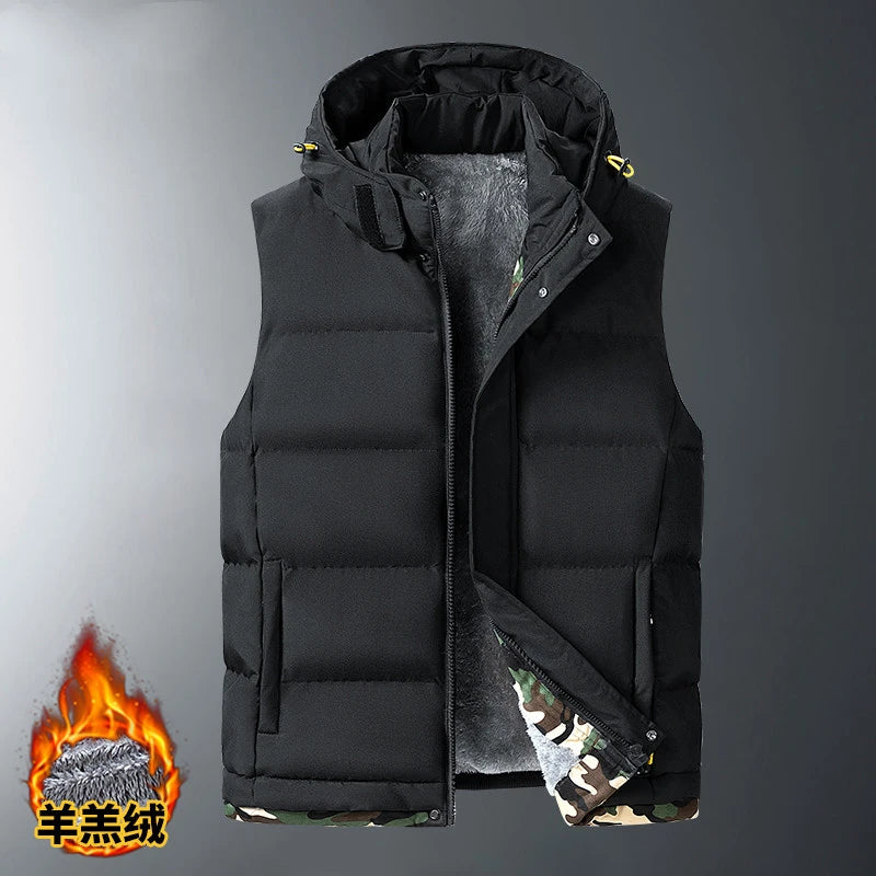 WarmthCraft Plus Size Fleece Liner Sleeveless Jacket for Men ATHLEXES