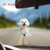 Bichon Frise Acrylic Keychain Charm ATHLEXES