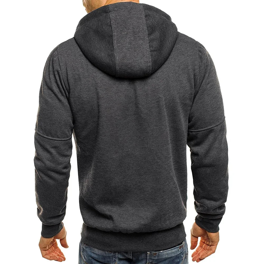 UrbanStyle Men's Hooded Zipper Jacket with Custom Logo ATHLEXES