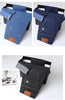 Light Blue Casual Denim Straight Fit Trousers ATHLEXES