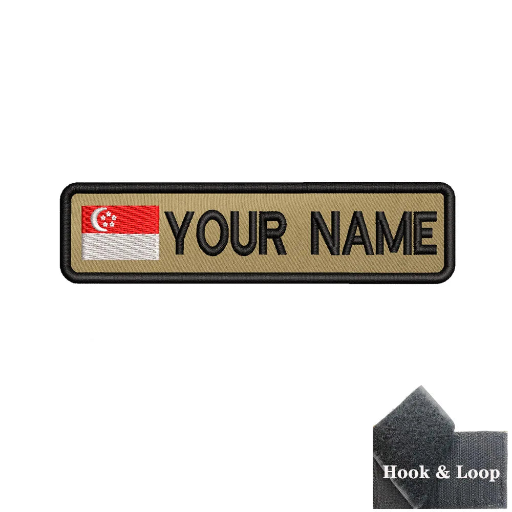 Custom 10cm Flag Patch Badge - Iron On or Hook Loop ATHLEXES