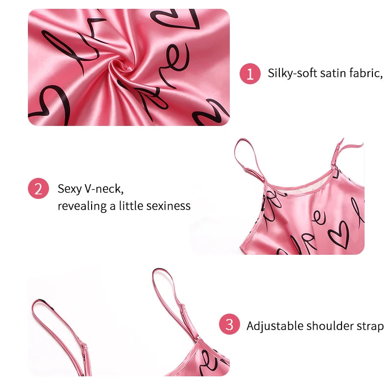 Satin Elegance Pajama Set ATHLEXES