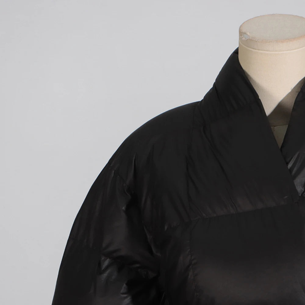 Chic Lace Up Cotton Tunic Coat for Women ATHLEXES