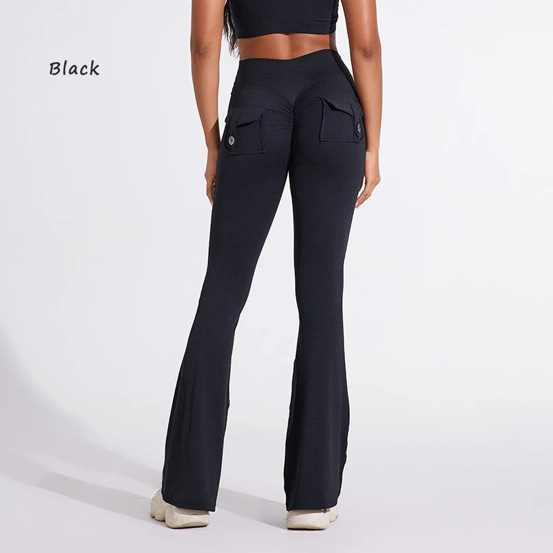 JoyFit High Waisted Bell Bottom Yoga Pants ATHLEXES