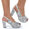 Venus Chan Green Crystal High Heel Wedding Sandals ATHLEXES