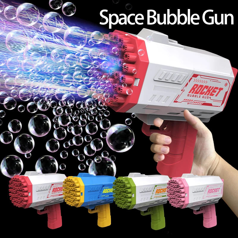 BubbleBliss 40-Hole Kids Bubble Gun ATHLEXES