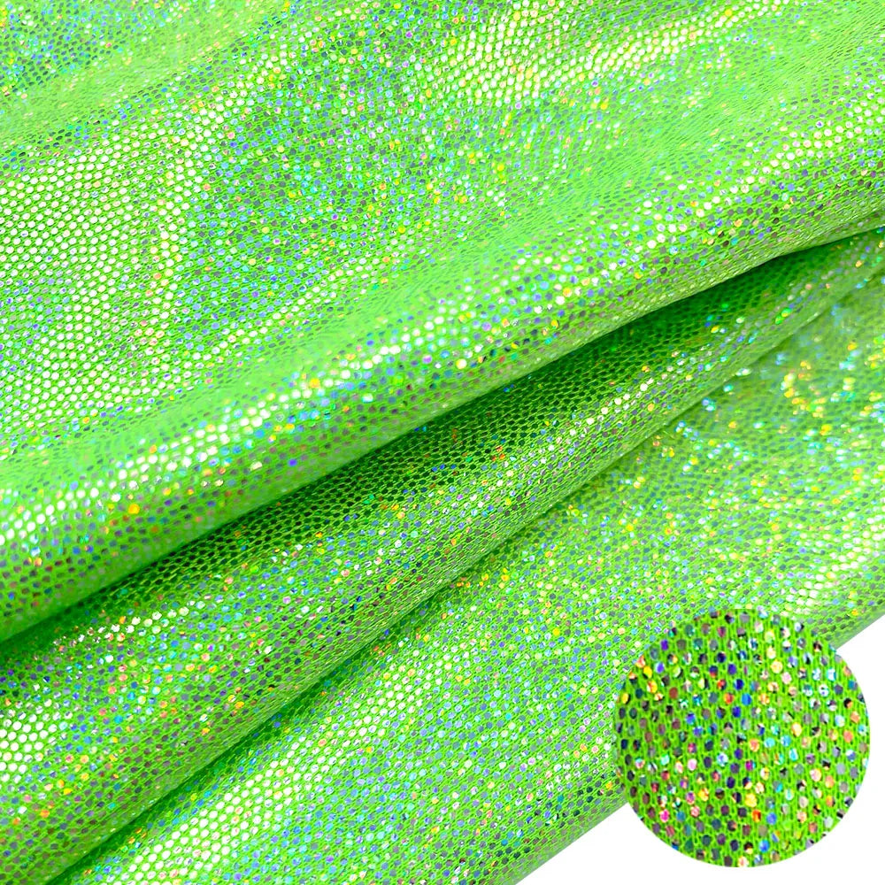 Iridescent Glitter Polyester Fabric for Crafts ATHLEXES