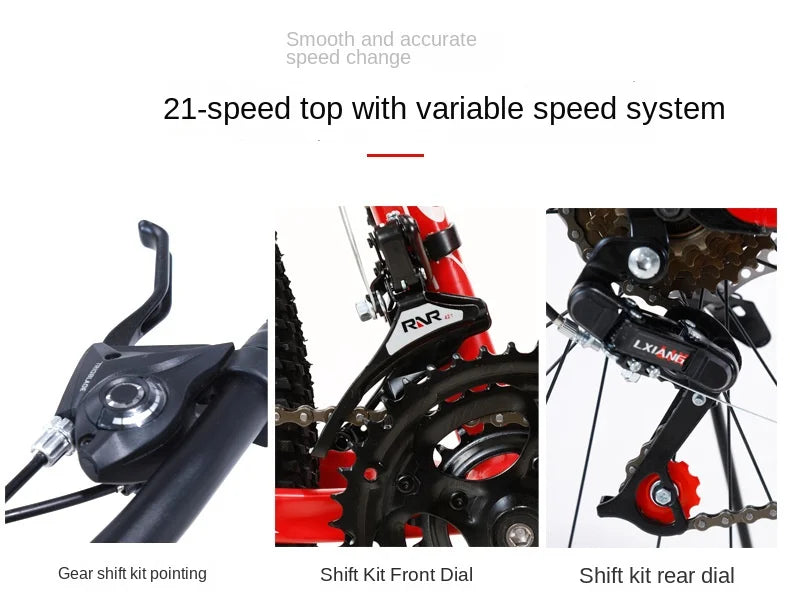 FJ Carbon Steel Shock Absorber Folding Mountain Bike ATHLEXES