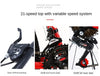 FJ Carbon Steel Shock Absorber Folding Mountain Bike ATHLEXES