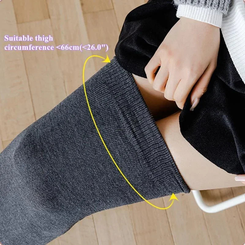 ChicPlus Curvy Thigh High Striped Socks ATHLEXES