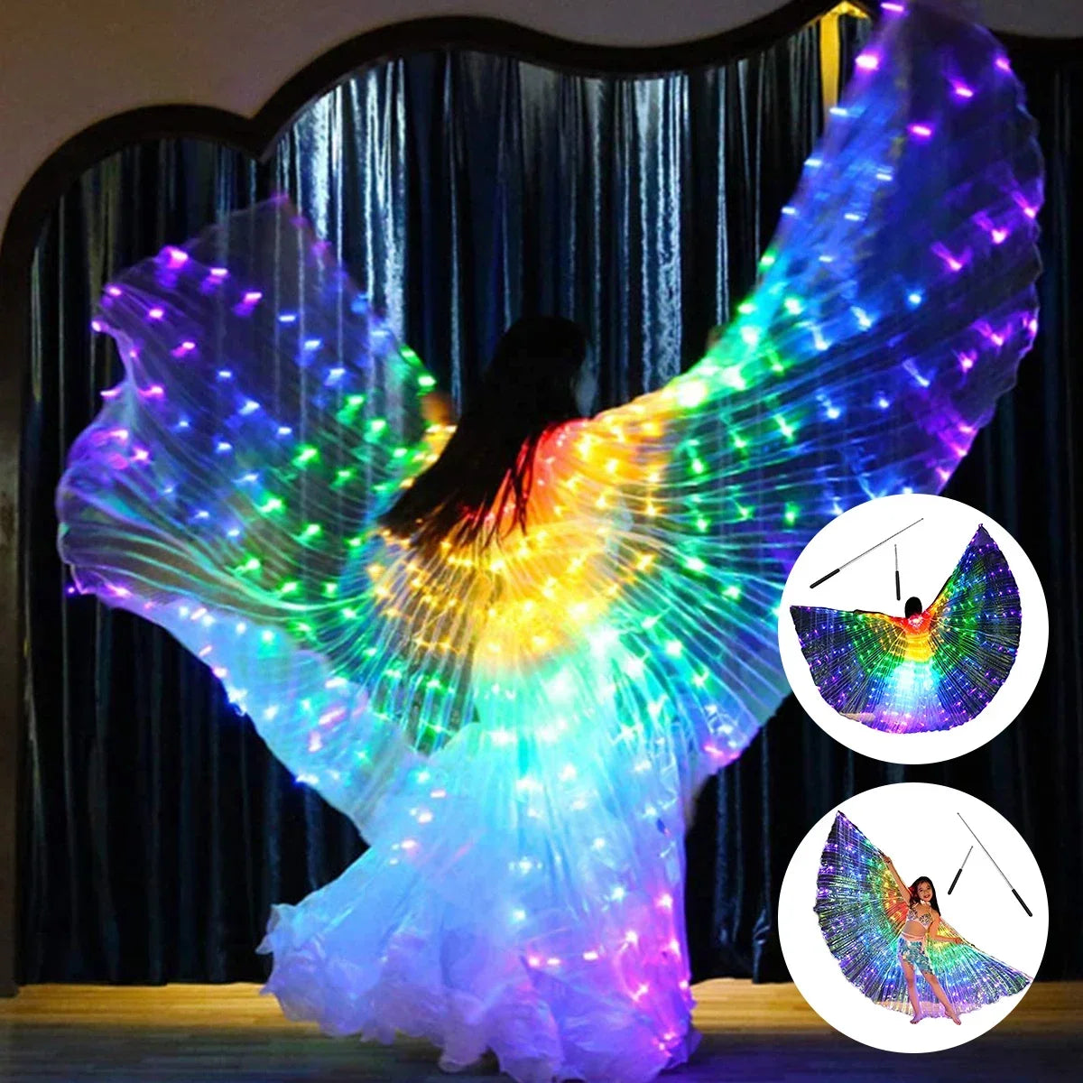 Radiant LED Isis Wings for Dance & Performance ATHLEXES
