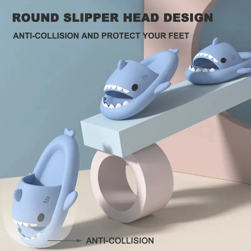 SharkSmile Cute EVA Slippers for Summer Beach Fun ATHLEXES