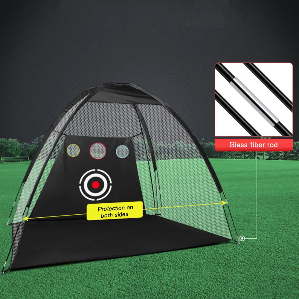 PGM Portable Golf Practice Tent Net System ATHLEXES