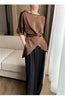 Chic Satin Half Sleeve Blouse for Women ATHLEXES