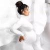 Elegant High-Neck Slim-Fit Maternity Dress ATHLEXES