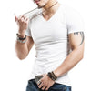 2022 Men's Fitness V-Neck T-Shirt Casual Tops M-5XL ATHLEXES