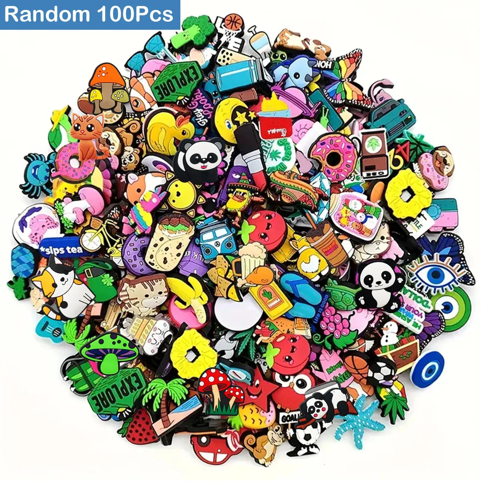 Charming PVC Shoe Charms for Croc Sandals Mix ATHLEXES