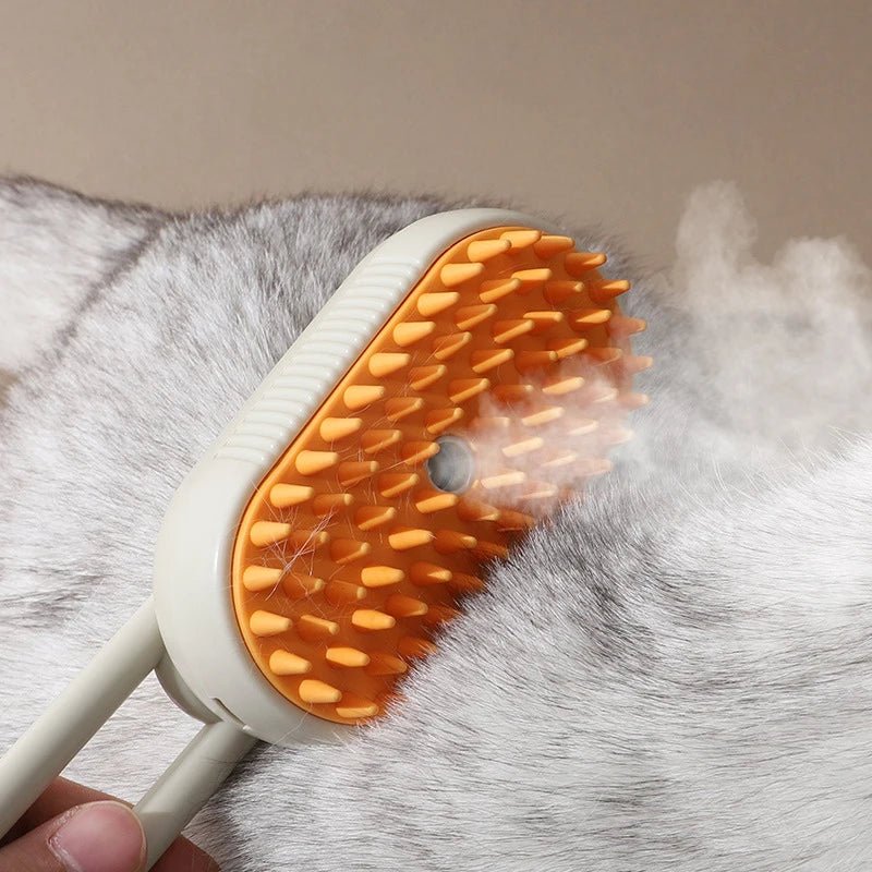 Pet Steam Brush Steamy Dog Brush Electric Spray 3 in 1 Cat Hair Removal Brushes for Dogs Cats Massage Removing Pet Grooming Comb ATHLEXES